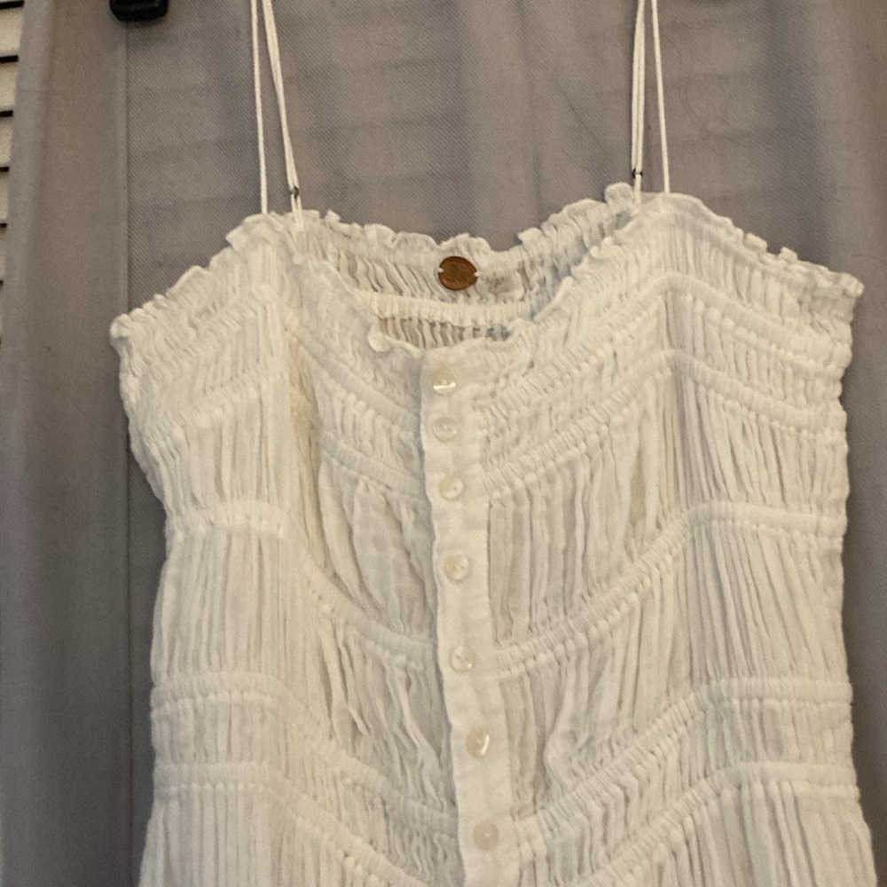Free People One Asymmetrical gauze tunic